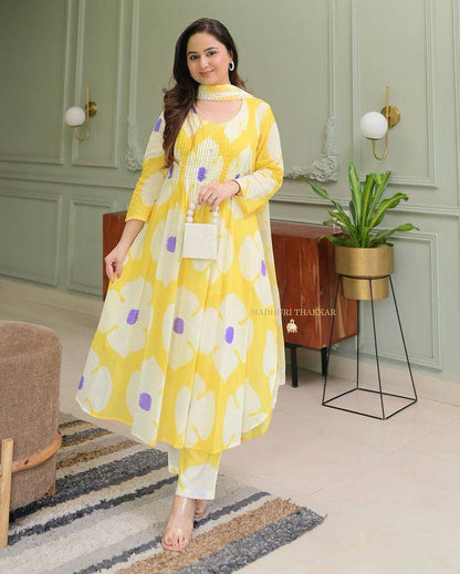 Premium Floral Georgette Anarkali Set