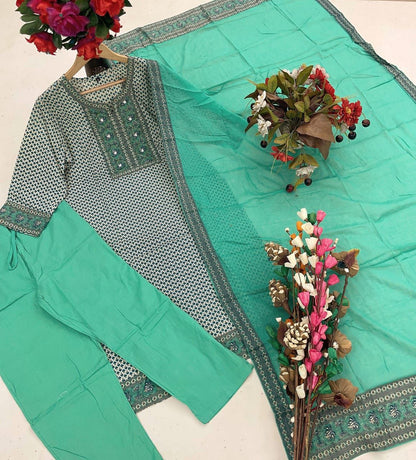 Premium Most Beautiful Cotton Kurta Set