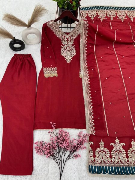 PREMIUM HEAVY EMBROIDERY SEQUENCE WORK SUIT