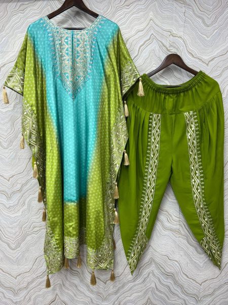 Premium Luxe Kaftan and Dhoti Set